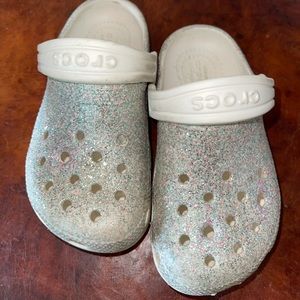 Girls Sparkly Crocs
